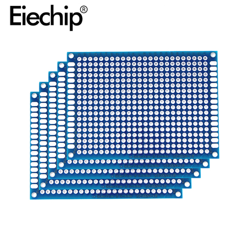 Carte de carte PCB de Prototype de Double côté bleu de 5x7cm 70x90mm Protoboard universel de carte électronique pour le plat expérimental de carte PCB d'arduino ► Photo 1/6