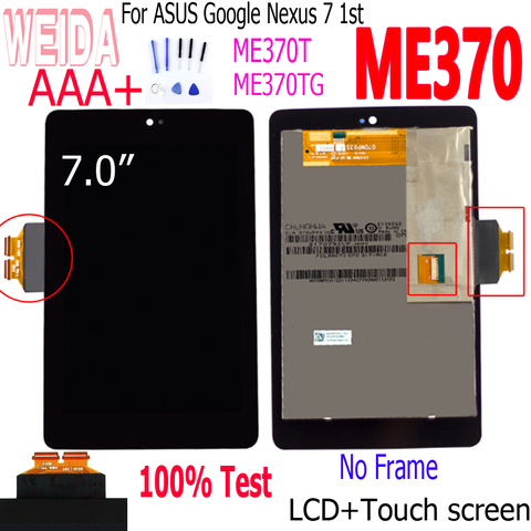 WEIDA – écran tactile LCD pour Asus Google Nexus 7 7.0, 2012 pouces, assemblage, 100% testé, Me370, ME370T, ME370TG, 1ère génération ► Photo 1/6