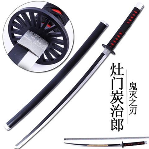 Kimetsu non Yaiba épée arme démon tueur Satoman Tanjiro Cosplay épée 1:1 Anime Ninja couteau PU 104cm arme accessoire ► Photo 1/6