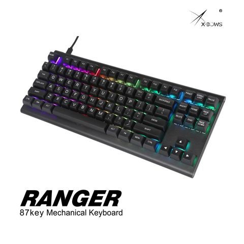 Xbow – kit de clavier mécanique x-bow Ranger, 87 touches, pcb, 80% diodes rvb, port usb de type c avec boîtier cnc, échange à chaud ► Photo 1/6