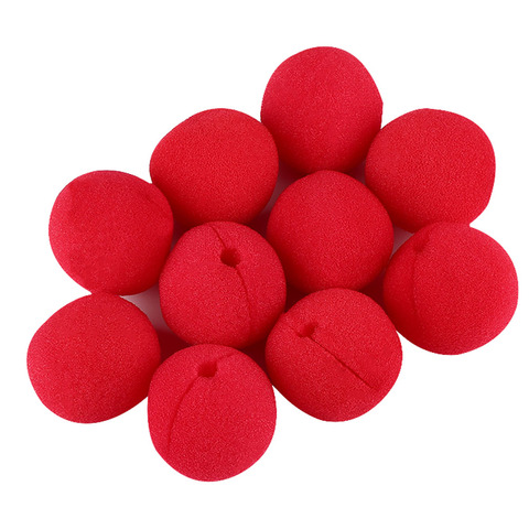 Accessoires pour robe de Clown | Boule rouge, éponge, nez de Clown, mousse, nez de Clown, bande dessinée, fête noël Halloween, Costume ► Photo 1/6