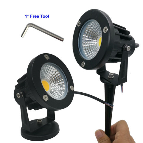 Lampe d'extérieur imperméable avec pic, conforme à la norme IP65, Spot lumineux, éclairage d'extérieur, lampe de paysage, idéal pour une pelouse, 9W DC 12 V, DC 12 V, DC 12 V LED ► Photo 1/6