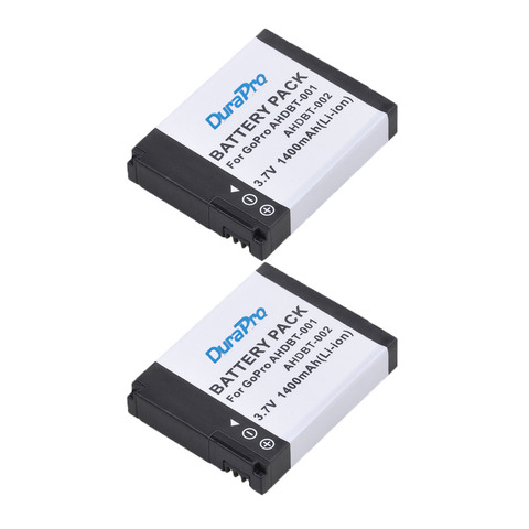 2pc 1400mAH AHDBT-001 AHDBT-002 AHDBT 001 002 Li-ion batterie pour GoPro HD Hero 1 2 Hero1 Hero2 Motorsports Surf extérieur 960 ► Photo 1/6