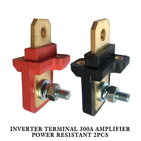 2 pièces connecteurs terminaux véritable cuivre liaison poste onduleur Terminal 300A amplificateur résistant à la puissance ► Photo 1/6