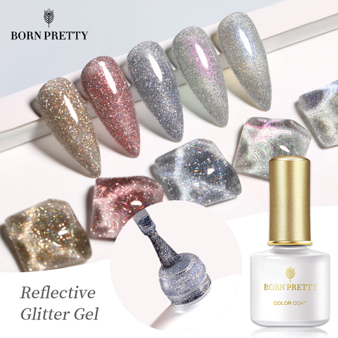 Né joli Gel de paillettes réfléchissant vernis à ongles Auroras Art des ongles effet holographique imbiber le Gel UV pour la conception des ongles 6ml ► Photo 1/6