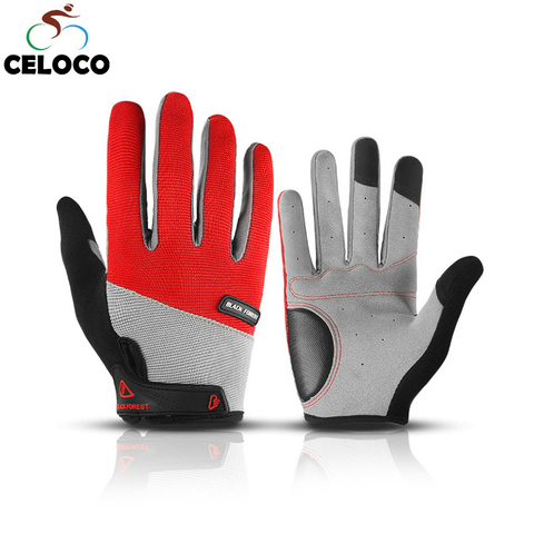 Gants de cyclisme pour hommes et femmes avec coussin de GEL, antichoc, complet pour vélo, vtt, randonnée, collection automne hiver ► Photo 1/6