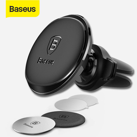 Baseus – support magnétique universel pour voiture, 360 degrés, pour iPhone X 8, Samsung GPS, téléphone portable, grille d'aération ► Photo 1/6