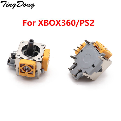 TingDong 2 pièces Original nouveau bâton de Joystick analogique 3D pour Xbox 360 XBOX360 pour contrôleur PS2 ps2 ► Photo 1/5