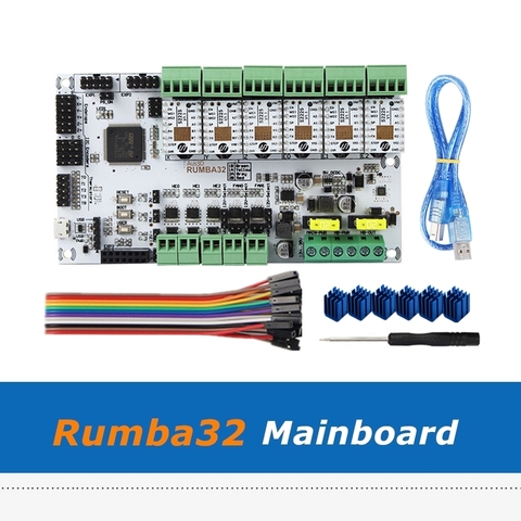 Carte de contrôle Rumba32 Rumba 32 + 6pcs Module de pilote TMC2225 Compatible avec Marlin 2.0 32Bit pour accessoires d'imprimante 3D ► Photo 1/1