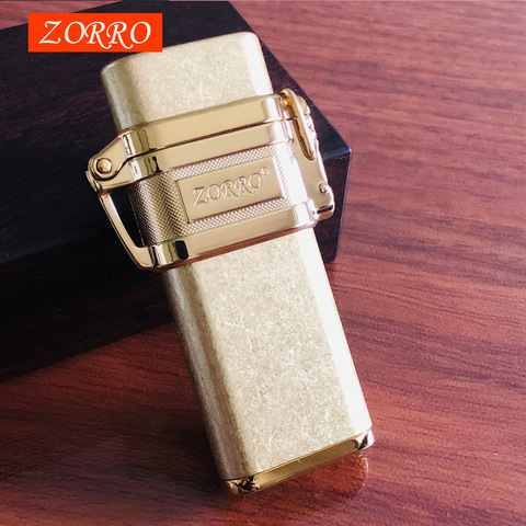 Zorro – briquet coupe-vent en laiton, kerosene, pour personnalité, créatif, profondeur, étanche, classique, sous-marin ► Photo 1/6