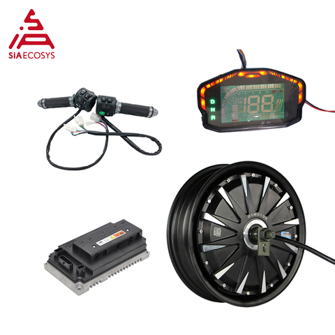 QS – kit de motorisation de scooter électrique, moteur intégré dans le moyeu de la roue, 12 pouces, 3000W, 260 v, 1,12, 72v, 70 km/h, BLDC, avec contrôleur EM72100SP ► Photo 1/6