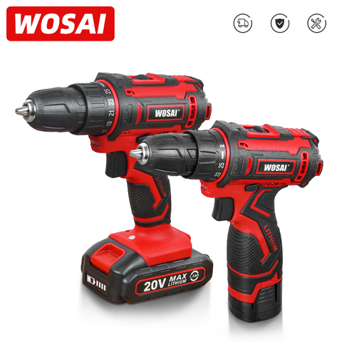 WOSAI 12V 16V 20V perceuse sans fil batterie lithium-ion tournevis électrique 25 + 1 couple Mini pilote électrique sans fil bricolage outils électriques ► Photo 1/6