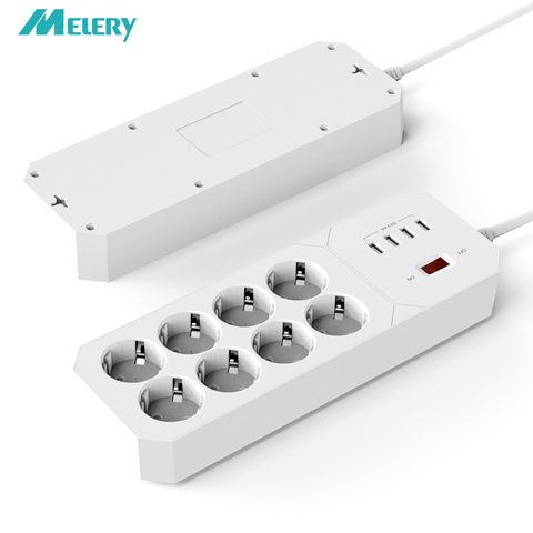 Multiprise 8 prises ca prise ue avec Port de charge USB 1.8M rallonge pour ordinateur TV Smartphone Homekit appareils ► Photo 1/6