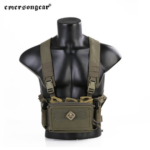 Emersongear Emerson D3CR Micro poitrine plate-forme modulaire gilet réglable MOLLE militaire militaire chasse tactique protéger équipement Airsoft ► Photo 1/6