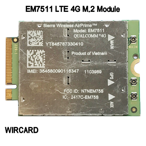 Carte M.2 LTE EM7511 4G, Module FDD LTE TDD LTE Cat12, pour ordinateur portable ► Photo 1/3