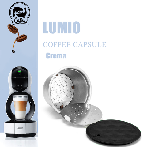 Panier de capsules de café réutilisables, pour Dolce Gusto, en acier inoxydable, filtre Crema, dosette rechargeable, pour Machine à café de baisse EDG616 ► Photo 1/6