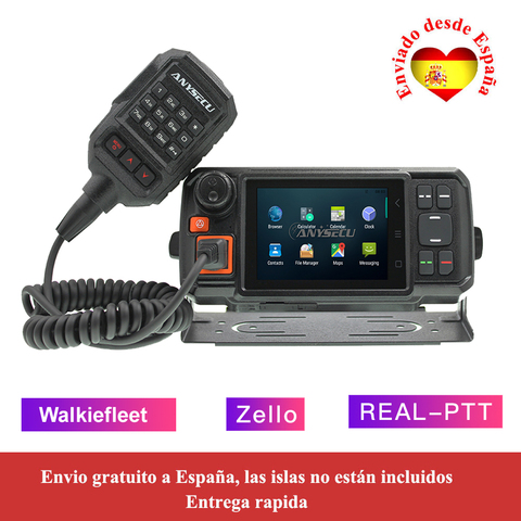 Radio avec walkie-talkie réseau 4G-W2Plus Android 7.0 LTE, WCDMA GSM avec WIFI N60, fonctionne avec Real-ptt/Zello ► Photo 1/6