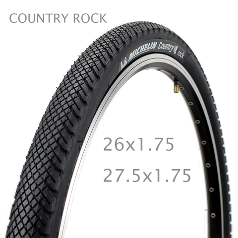 Michelin pneu de vélo 26 26*1.75 country rock pneus de vélo de montagne VTT ultraléger 560g vélo slicks pneus pneu pièces noir ► Photo 1/6