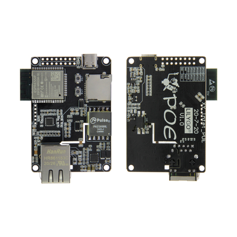 LILYGO – LILYGO®TTGO t-internet-poe ESP32-WROOM LAN8720A puce Ethernet adaptateur et carte d'extension de téléchargement, matériel Programmable ► Photo 1/6