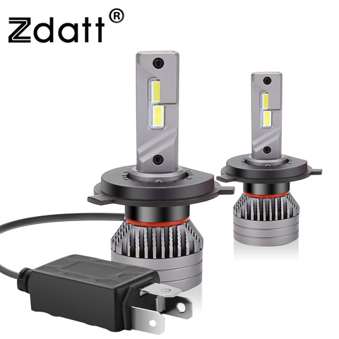 Zdatt Ampoules H7 H4 Led Phares De Voiture Canbus H1 H8 H9 H11 9005 HB3 9006 HB4 H13 90W 16000LM 24V 6500K Turbo CSP Lumière principale de Voiture ► Photo 1/6