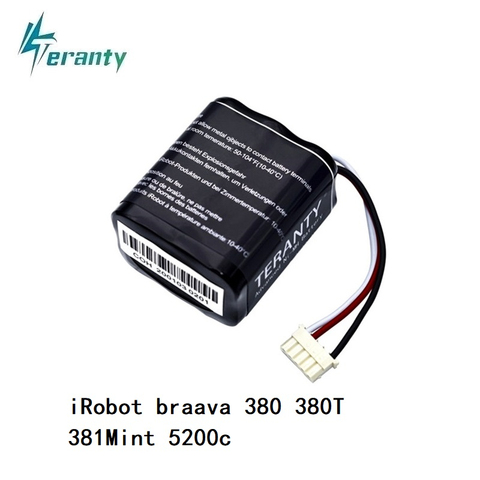 Batterie Ni-MH 7.2V 380 ah/380 ah/381 ah pour irobot braava 5200 t 7.2 menthe 5200C v, 1 pièce ► Photo 1/5