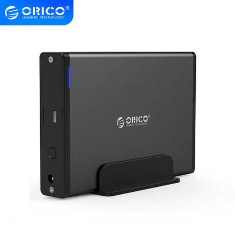 ORICO 3.5 pouces type-c USB3.1 à SATA3.0 boîtier externe HDD SSD disque dur boîtier Dock boîte de rangement 5GBPS détachable 8 To ► Photo 1/6
