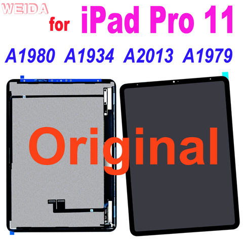 Original pour iPad Pro 11 A1980 A1934 A2013 A1979 LCD écran tactile numériseur assemblée remplacement pour iPad Pro 11 