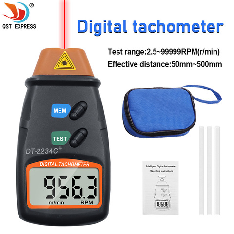 Tachymètre laser sans contact, tachymètre photoélectrique, moteur ► Photo 1/6