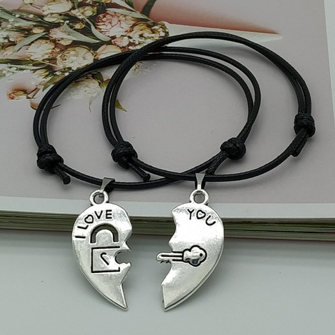 Nouveau Bracelet de Couple à la mode avec coutures en forme de cœur pour femme, pendentif chat mignon, cadeau romantique pour la saint-valentin pour les amoureux ► Photo 1/5