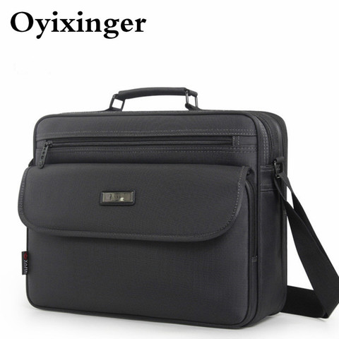 OYIXINGER-serviette de styliste pour hommes, sac à main de bonne qualité Business, sac à bandoulière, mallette pour homme ► Photo 1/6