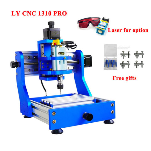 Mini routeur cnc pro en métal, rail carré assemblé, cadre entièrement métallique pour bureau, gravure laser, fraiseuse Pcb pour optio ► Photo 1/6