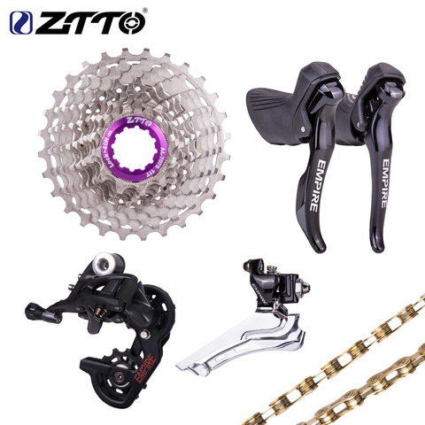 ZTTO vélo de route SLR 2 Groupset 11 vitesses manette de vitesse dérailleur 11 vitesses SL chaîne 11-28 T arc-en-ciel Cassette coloré groupe ultra-léger ► Photo 1/6