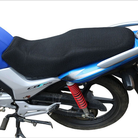 Housse de coussin de protection universelle pour moto, couverture de siège de selle en maille 3D, isolation pour Scooter électrique ► Photo 1/6