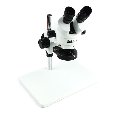 Microscope binoculaire stéréo industriel, Zoom en continu 3.5 ~ 90x, avec support en métal de grande taille et réglable 56 LED lumières ► Photo 1/6