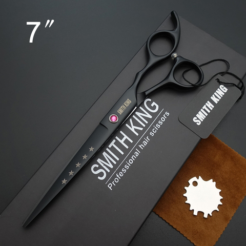 SMITH KING-ciseaux de coiffure professionnels, ciseaux à coupe 7 pouces, ciseaux de coiffure, coffret cadeau/kits ► Photo 1/6