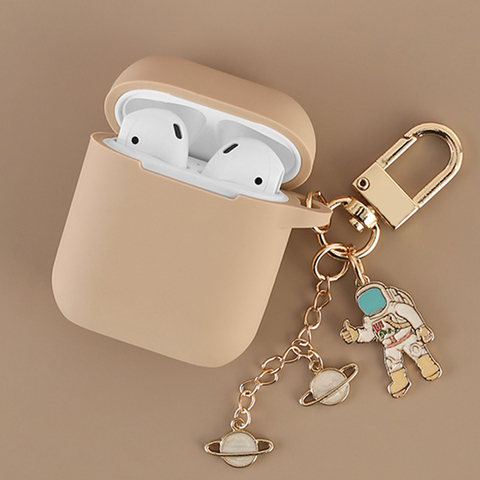 Cosmique astronaute Spaceman coque en Silicone pour Apple Airpods 1 2 accessoires étui housse de protection sac boîte étui pour écouteurs porte-clés ► Photo 1/6