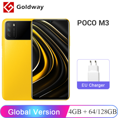 Version mondiale POCO M3 4GB 64GB 128GB Snapdragon 662 Octa Core 6000mAh 48MP Triple caméra 6.53