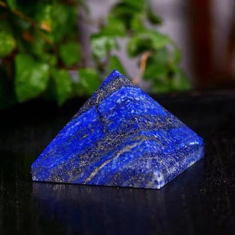 Lapis Lazuli pyramide Quartz cristaux pierres naturelles et minéraux Feng Shui artisanat décoration Fine ► Photo 1/6