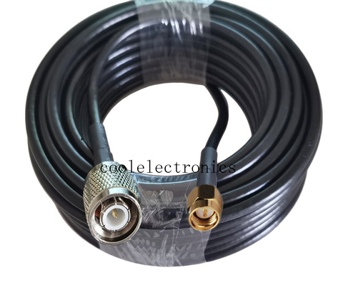 Câble Coaxial RG58 SMA mâle à TNC | Câble de Coax, Pigtail de connecteur mâle 50cm 1m 3m 5m 10m 15m 20m 30m ► Photo 1/6