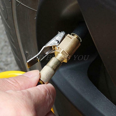 Valve de gonflage de pneus en métal pour voiture, camion, pompe à Air, Clip de charge, buse, livraison directe ► Photo 1/5