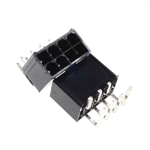 Connecteur d'alimentation PCIe pour carte graphique, 10 pièces, 4.2mm, 8 broches, broche mâle, 0.165 