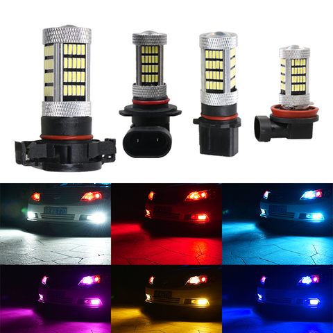 2 pièces 9005 AMPOULE LED Voiture Phares Antibrouillard Feux Diurnes DRL LAMPES 12V Ambre BLANC Bleu Glacier H8 H11 H16 9005 HB3 9006 HB4 P13w ► Photo 1/6