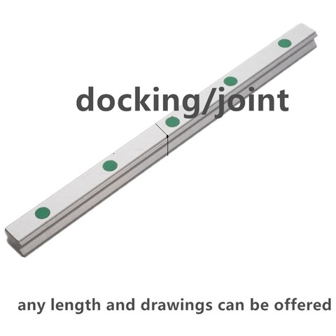 Guides de rail linéaires carrés de 20mm, 1 pièce, HGR20 long 3000mm 3200mm 3500mm 4000mm (docking/joint pour pièce d'imprimante 3D CNC ► Photo 1/6