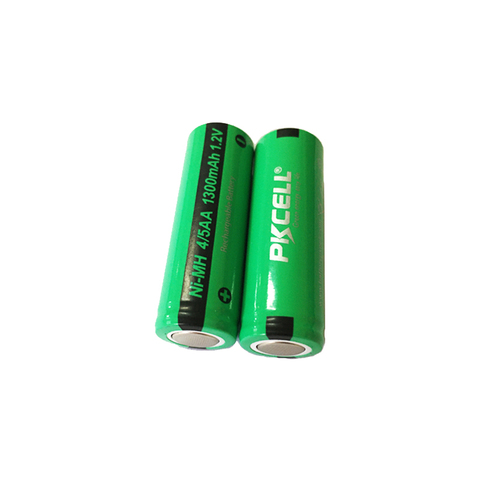 3 pièces PKCELL Rechargeable 1.2v 4/5AA 14430 1300mah NIMH batterie à plateau plat batteries industrielles ► Photo 1/6