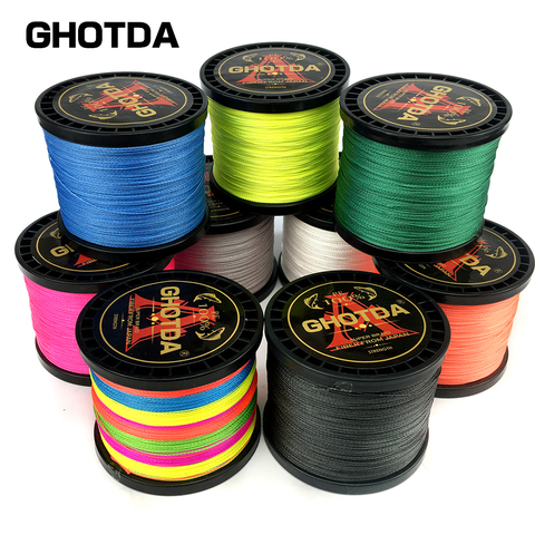 GHOTDA – ligne de pêche tressée 300 PE, Multifilament japonais, 4 brins, de 10lb à 120lb, 100% M ► Photo 1/6