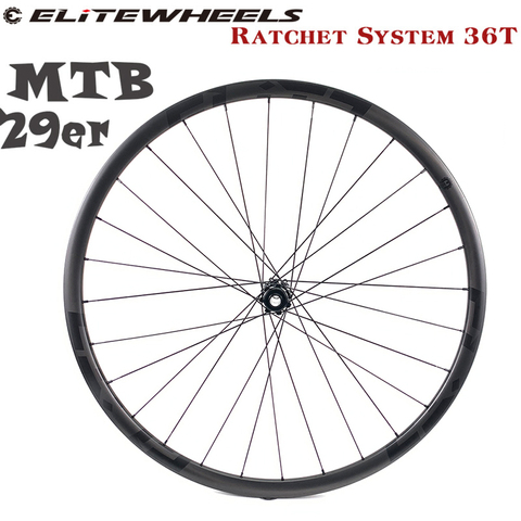 Elitewheel 29er vtt carbone paire de roues XC AM M14 système à cliquet 36T moyeu Match sept Types de jante Cross Country tout VTT ► Photo 1/6