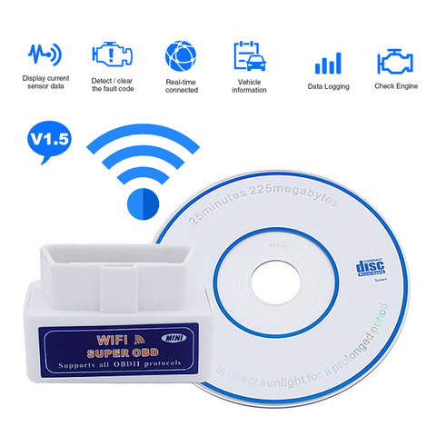 PIC18F25K80 puce Wifi OBD2 OBDII ELM327 adaptateur de Scanner de Diagnostic de voiture pour Mercedes Benz A B S E C classe W245 W202 W211 W220 GLB ► Photo 1/6