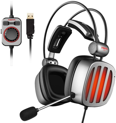 UNITOP – casque d'écoute Xiberia S21 pour PC, PS4, Xbox One, 3.5MM, écouteurs stéréo avec Microphone ► Photo 1/6