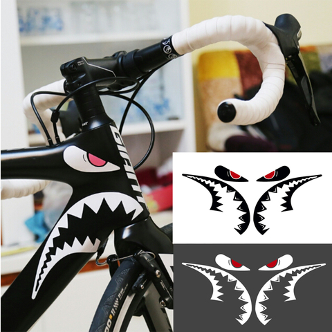 Autocollant décoratif de vélo de montagne, autocollant pour cadre de requin, 1 pièce ► Photo 1/6