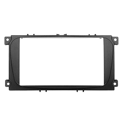 Nouveau-2 cadre Radio DVD de voiture Din pour Ford Focus II c-max s-max Fusion panneau stéréo montage sur tableau de bord Double Din Fascia Kit d'installation Refit F ► Photo 1/6